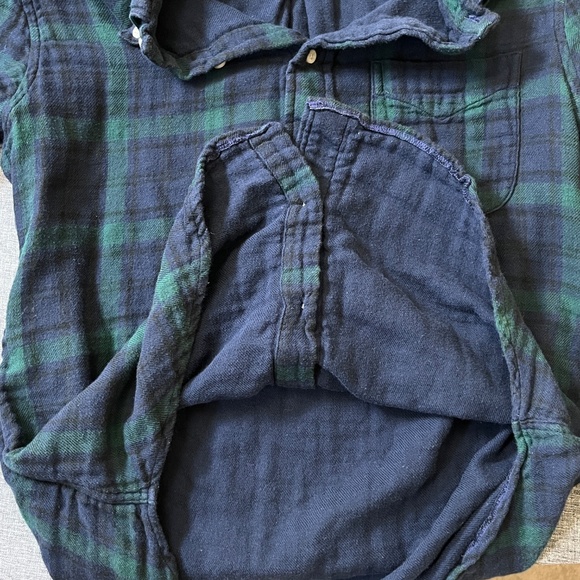 Gitman Bros Vintage Button Down Long Sleeve Shirt - Men's Size M - Blue Green - Picture 6 of 11